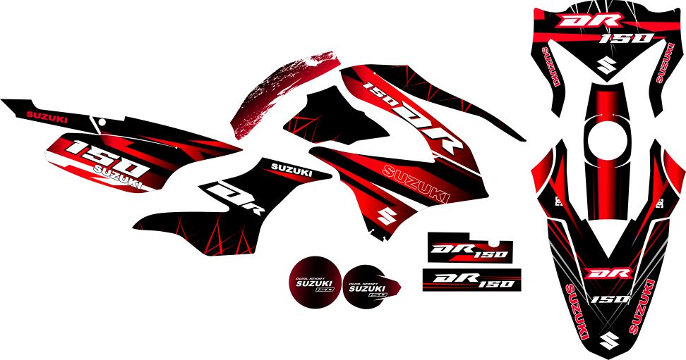 DR 150 PERSONALIZADO COMPLETO ROJO