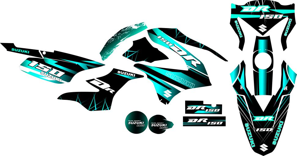 DR 150 PERSONALIZADO COMPLETO AZUL