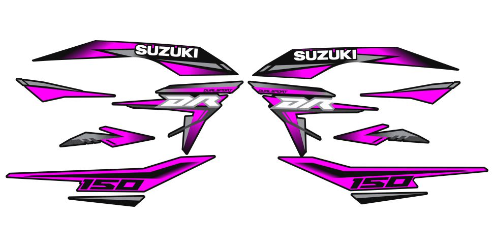 DR 150 PERSONALIZADO FUCSIA