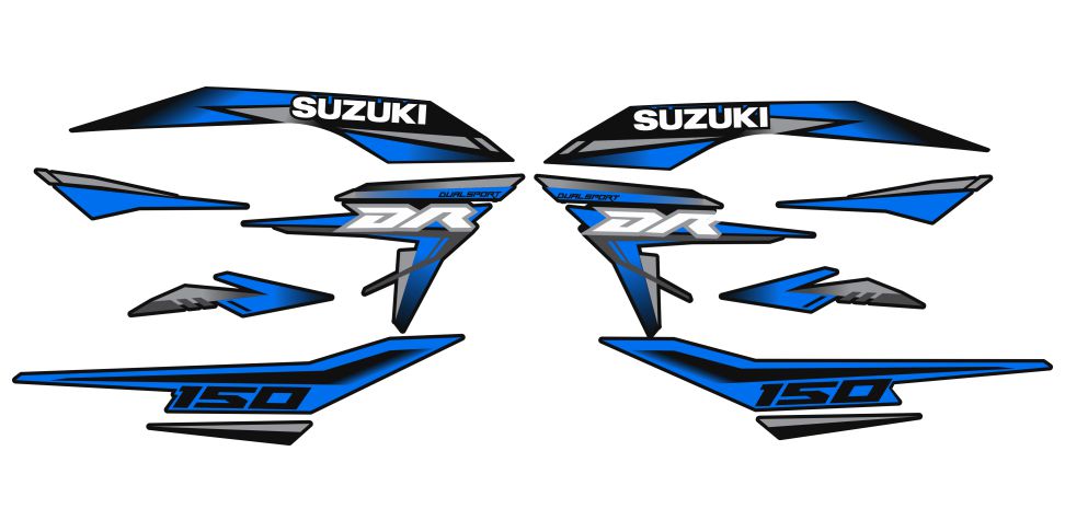 DR 150 PERSONALIZADO AZUL