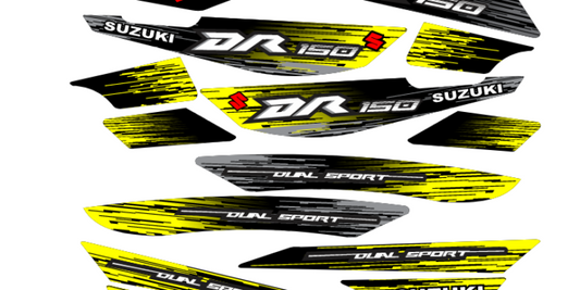 DR 150 RACING AMARILLO GRIS