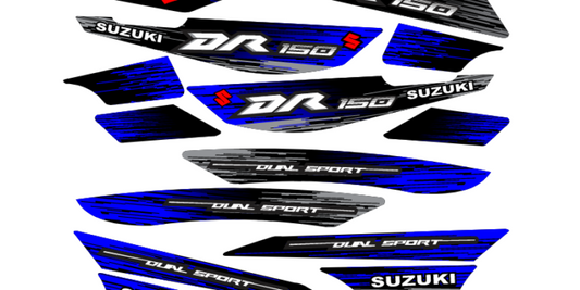 DR 150 RACING AZUL GRIS