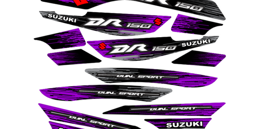 DR 150 RACING MORADA GRIS