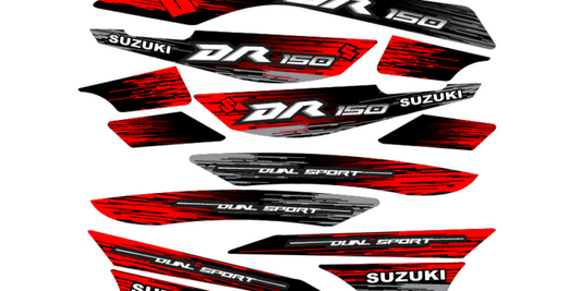 DR 150 RACING ROJA GRIS